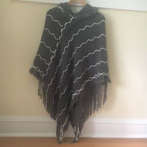 Knit poncho